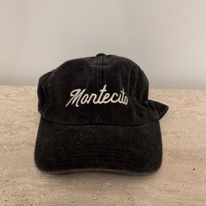 American Needle Black Cap with White Embroidery